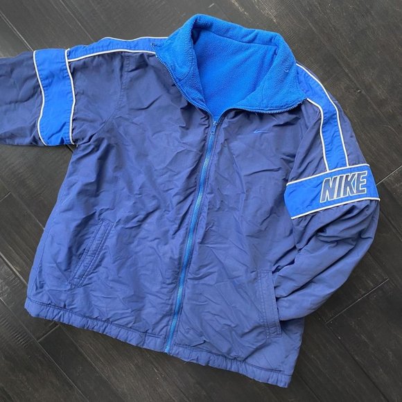 Insane Retro Nike Fleece Lined Puffer Jacket - Picture 1 of 4